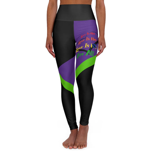 Human Rights LINFA High Waisted Yoga Leggings Purple RHU