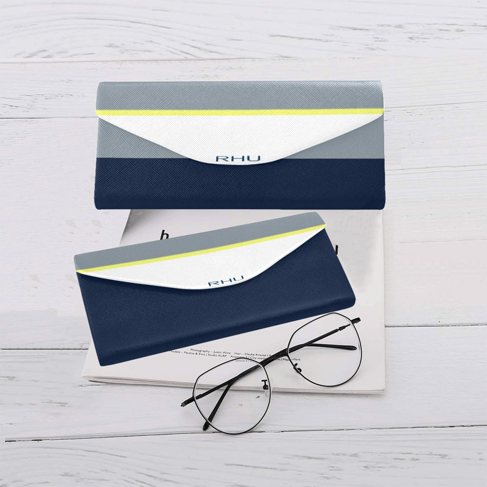 Aziel Blue White Glasses Case RHU Foldable Glasses Case