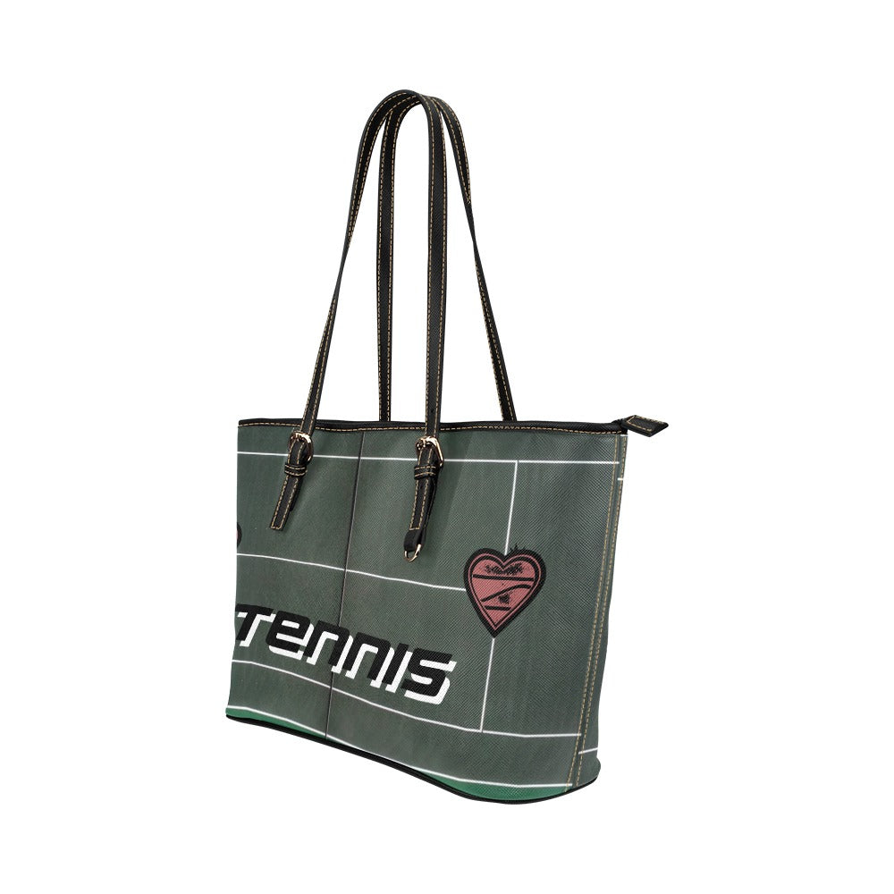 Love tennis Hearts Court Tote Bag