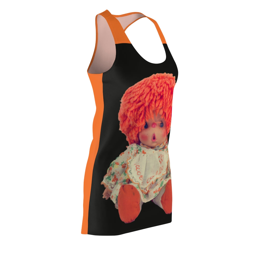 Women's Cut & Sew Racerback Dress Orange Doll