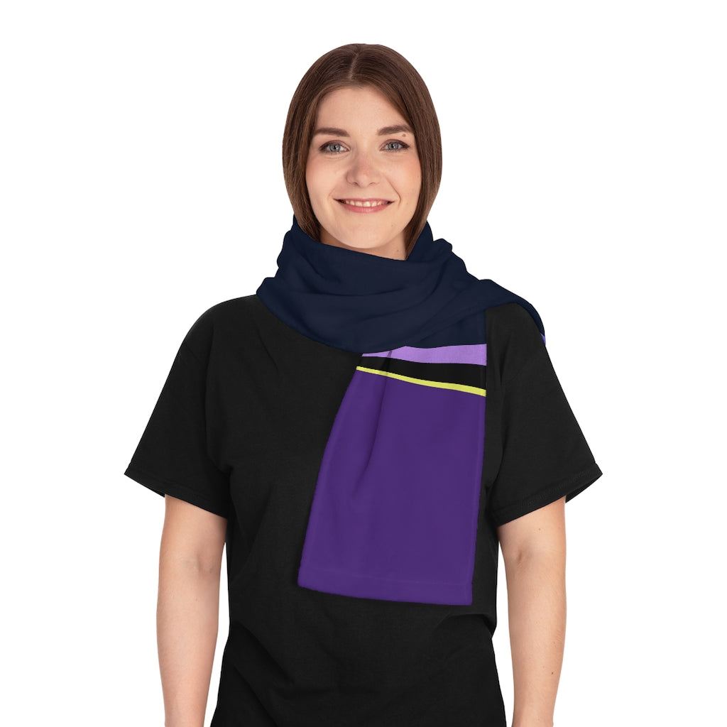 Fading Lilac Purple Blue Night Scarf