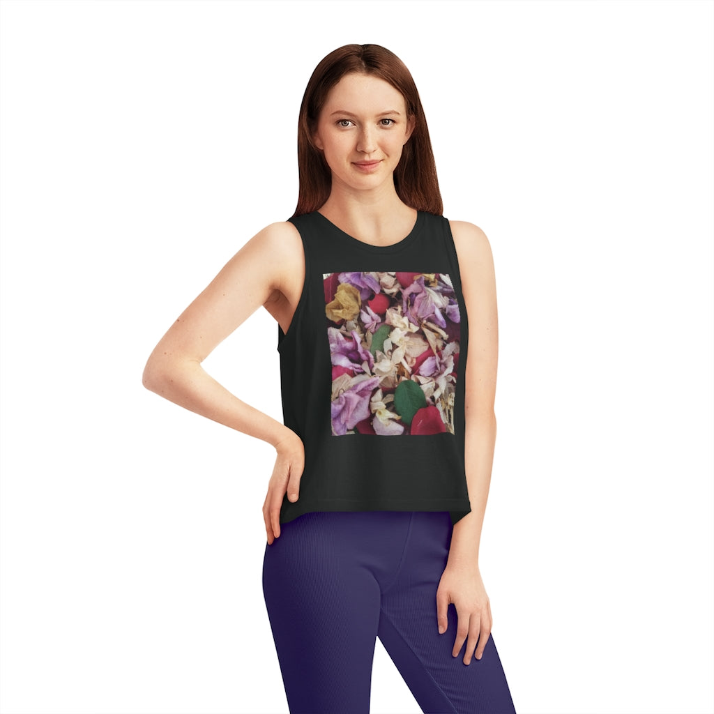 Petals Organic Cotton Women's Dancer Cropped Tank Top