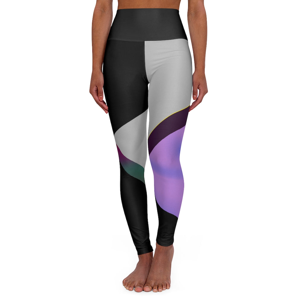 High Waisted Yoga Leggings 2 Fading/Light Grey RHU