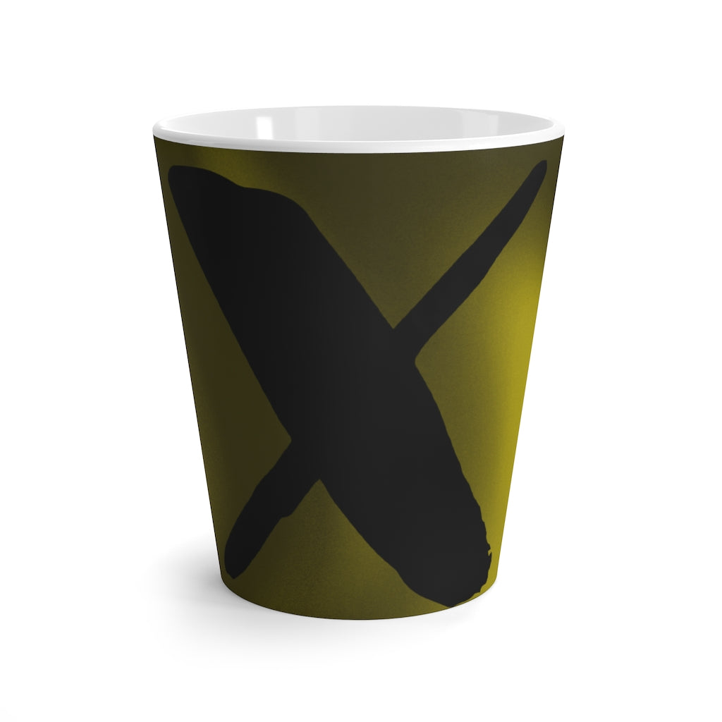 X Latte Mug Duotone Yellow/Black