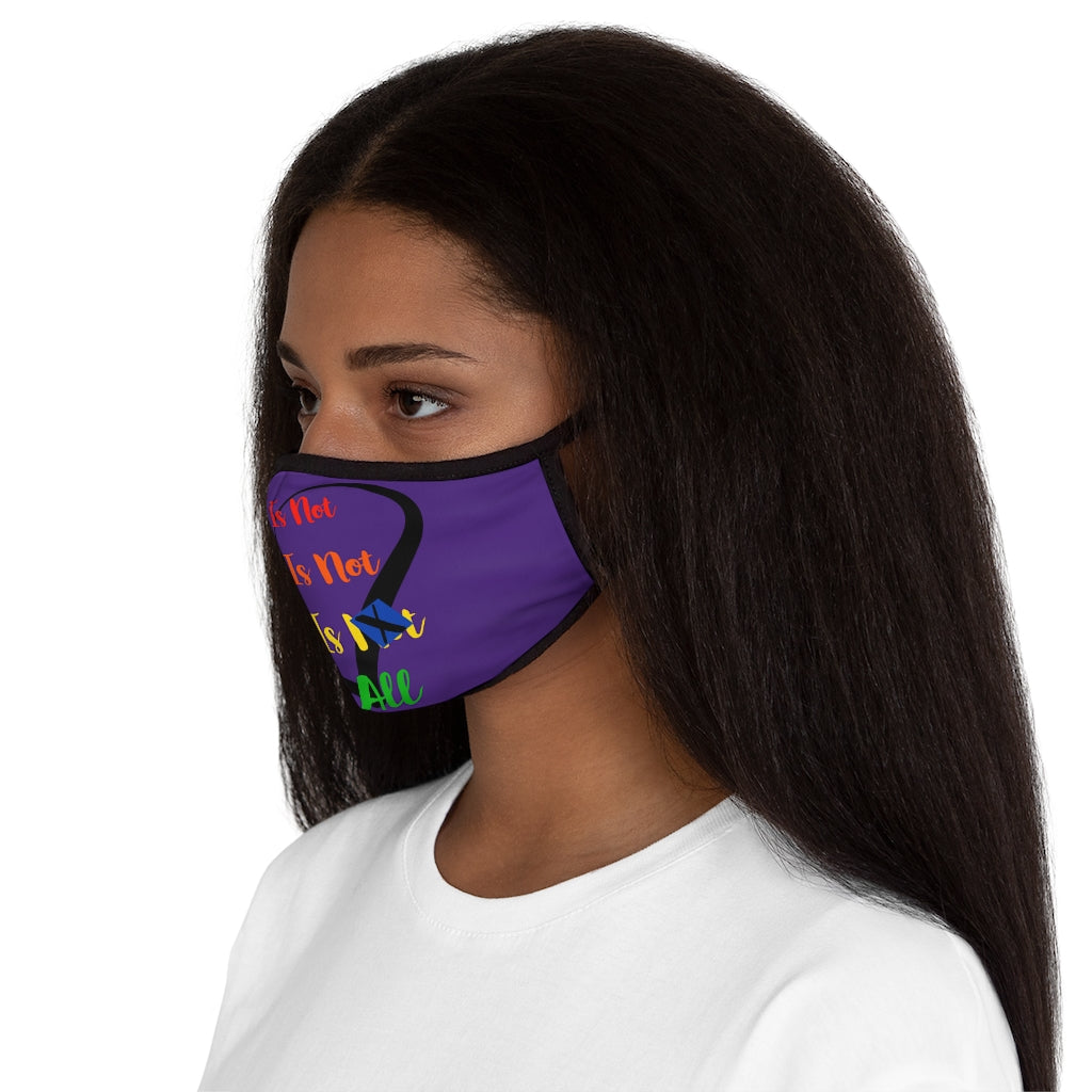 Human Rights LINFA Fitted Face Mask (with filter pocket)  Heart/Rainbow