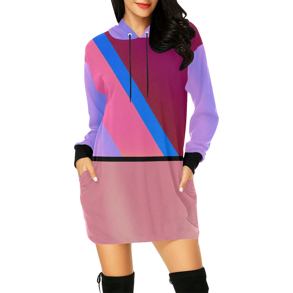 Mixed Colors Hoodie Dress (8 Variants)