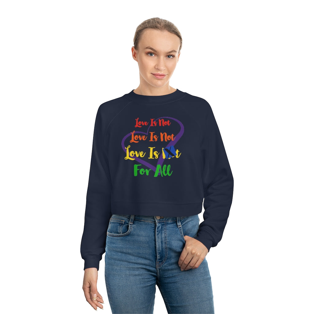 Human Rights LINFA Women's Cropped Fleece Pullover