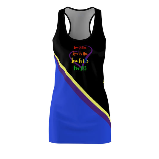 Human Rights LINFA Women's Cut & Sew Racerback Dress Blue Purple Yellow Black