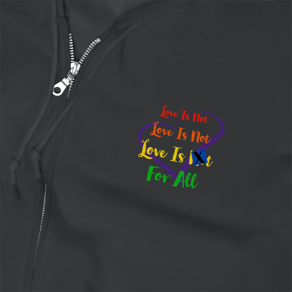 Human Rights LINFA Rainbow Unisex Zip Up Hoodie Several Colors