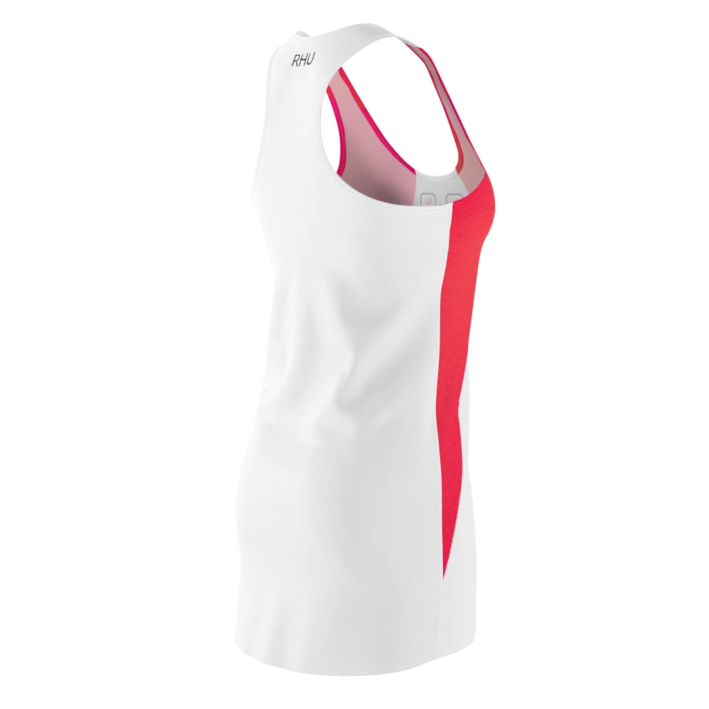 Cat Eat Sleep Women's Cut & Sew Racerback Dress White