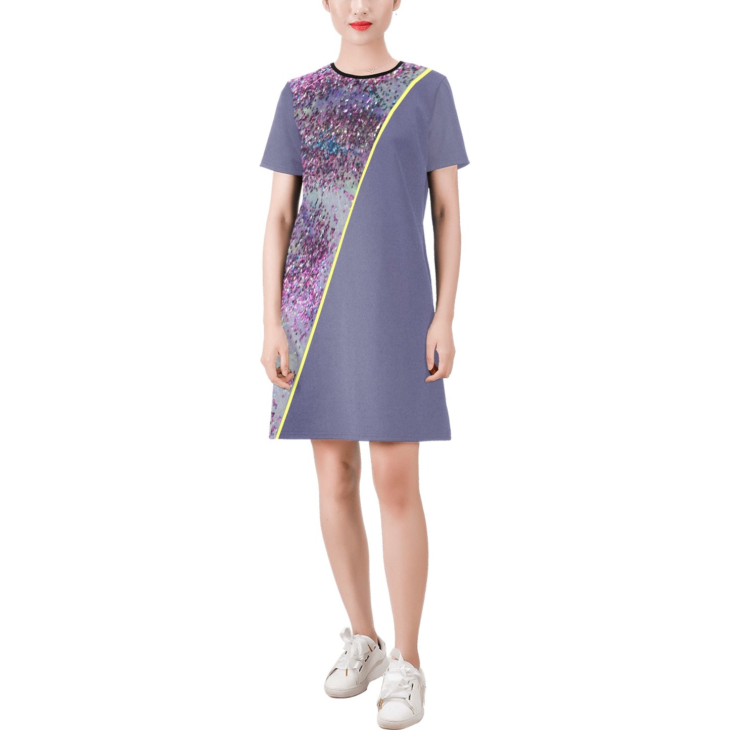 Lilac Gems A-Line Dress