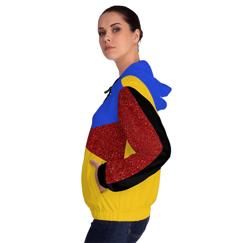 Women’s Full-Zip Hoodie Yellow/Blue/Red/Black