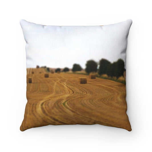 England Countryside Spun Polyester Square Pillow