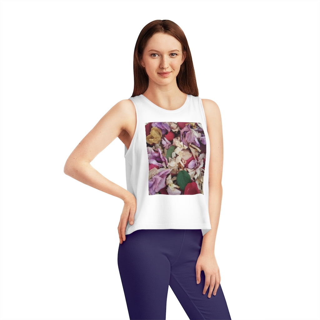 Petals Organic Cotton Women's Dancer Cropped Tank Top