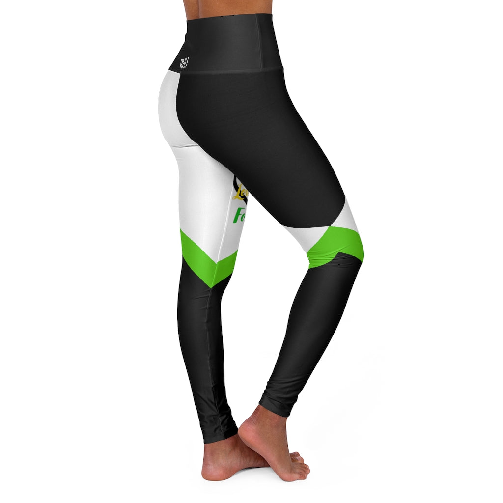 Human Rights LINFA High Waisted Yoga Leggings Light Green RHU