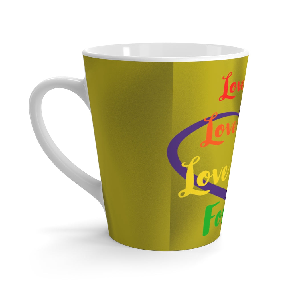 Human Rights LINFA Latte Mug Duotone Duotone Yellow/Black Rainbow