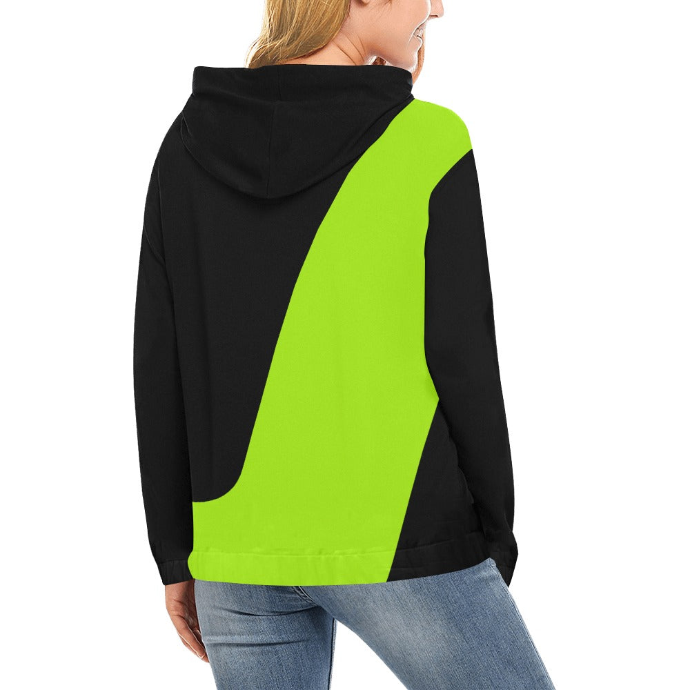 RHU Women's Hoodie Black Green