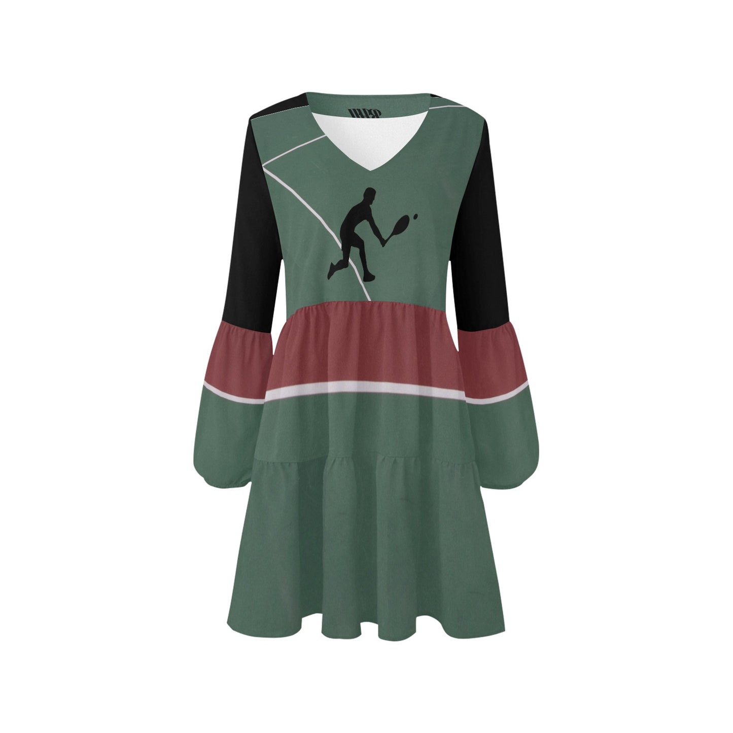 Love Tennis Action On Court Boho Dress