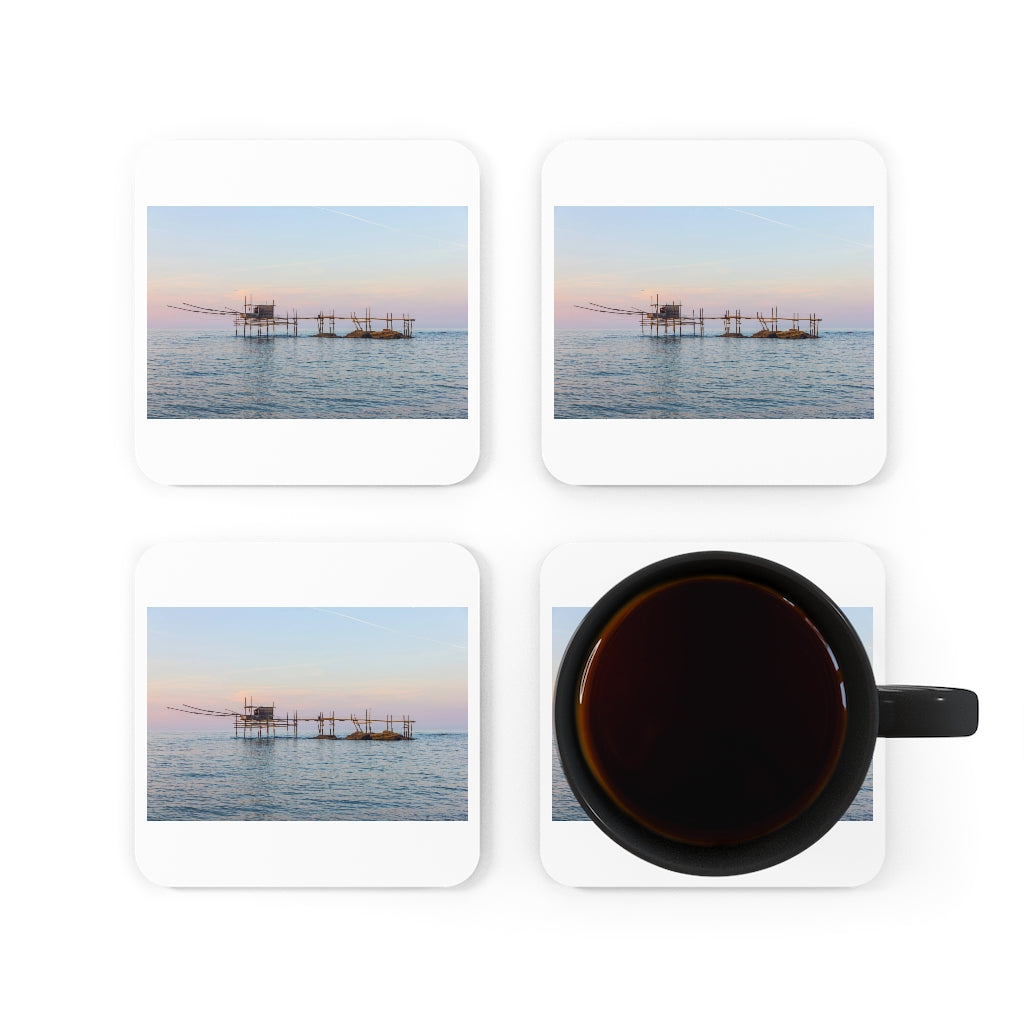 Trabocco Abruzzo Italy Cork Back Coaster