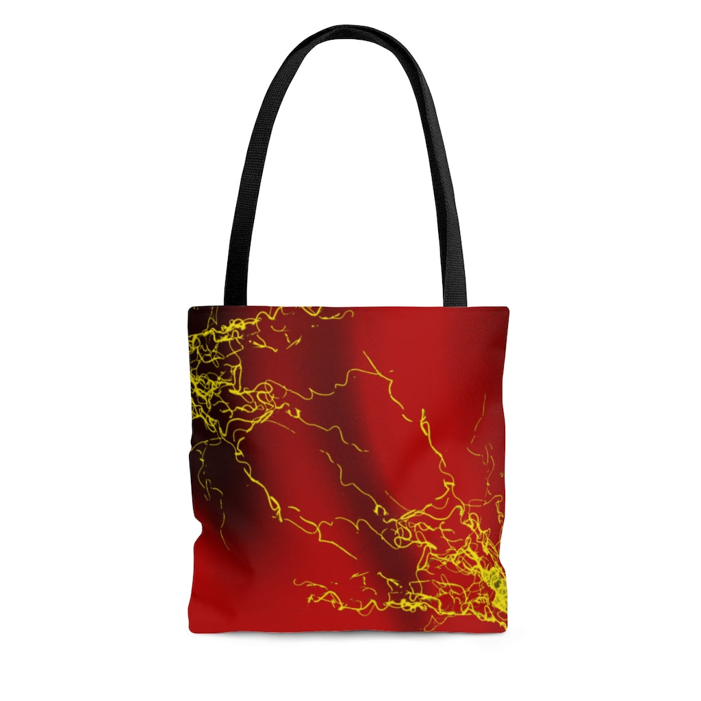 Gold Electric Lights Tote Bag