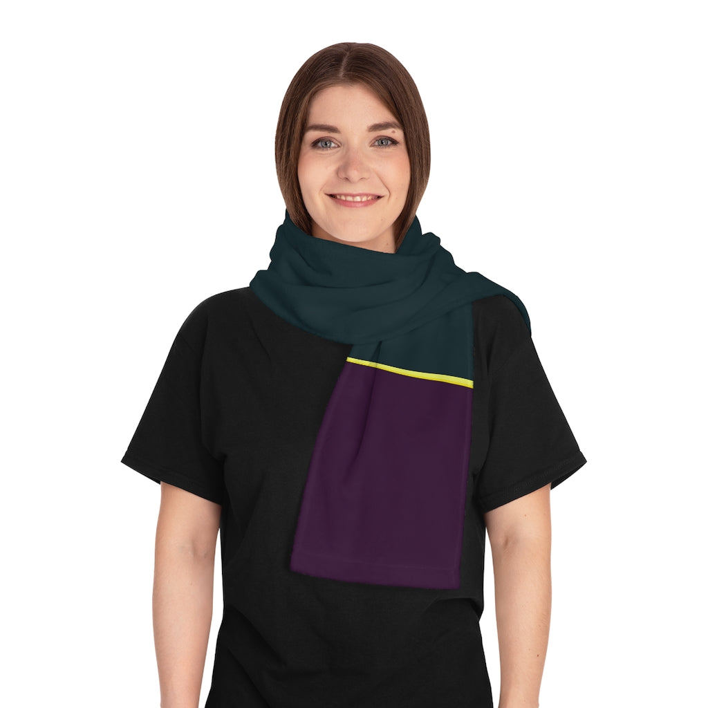 Dark Green Dark Purple Scarf