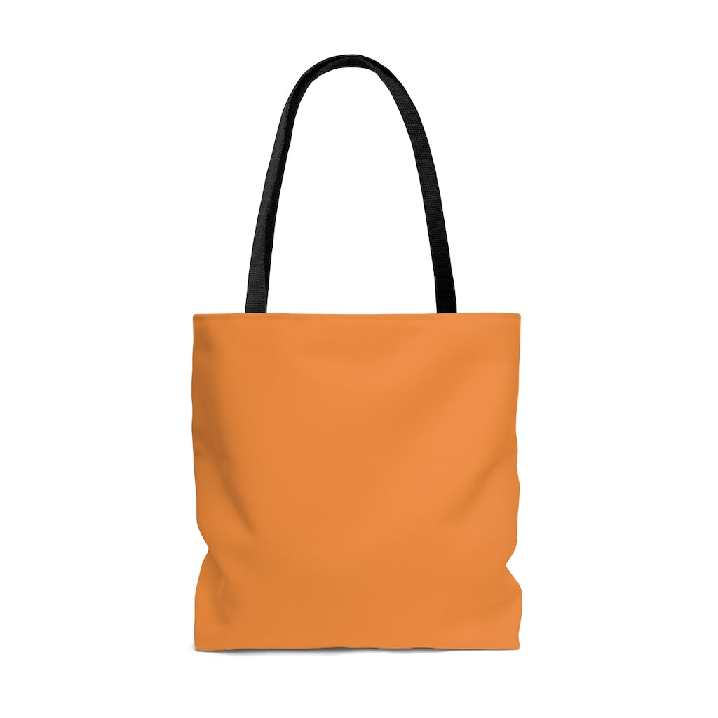 Cat Sleep Eat Tote Bag Brown Orange