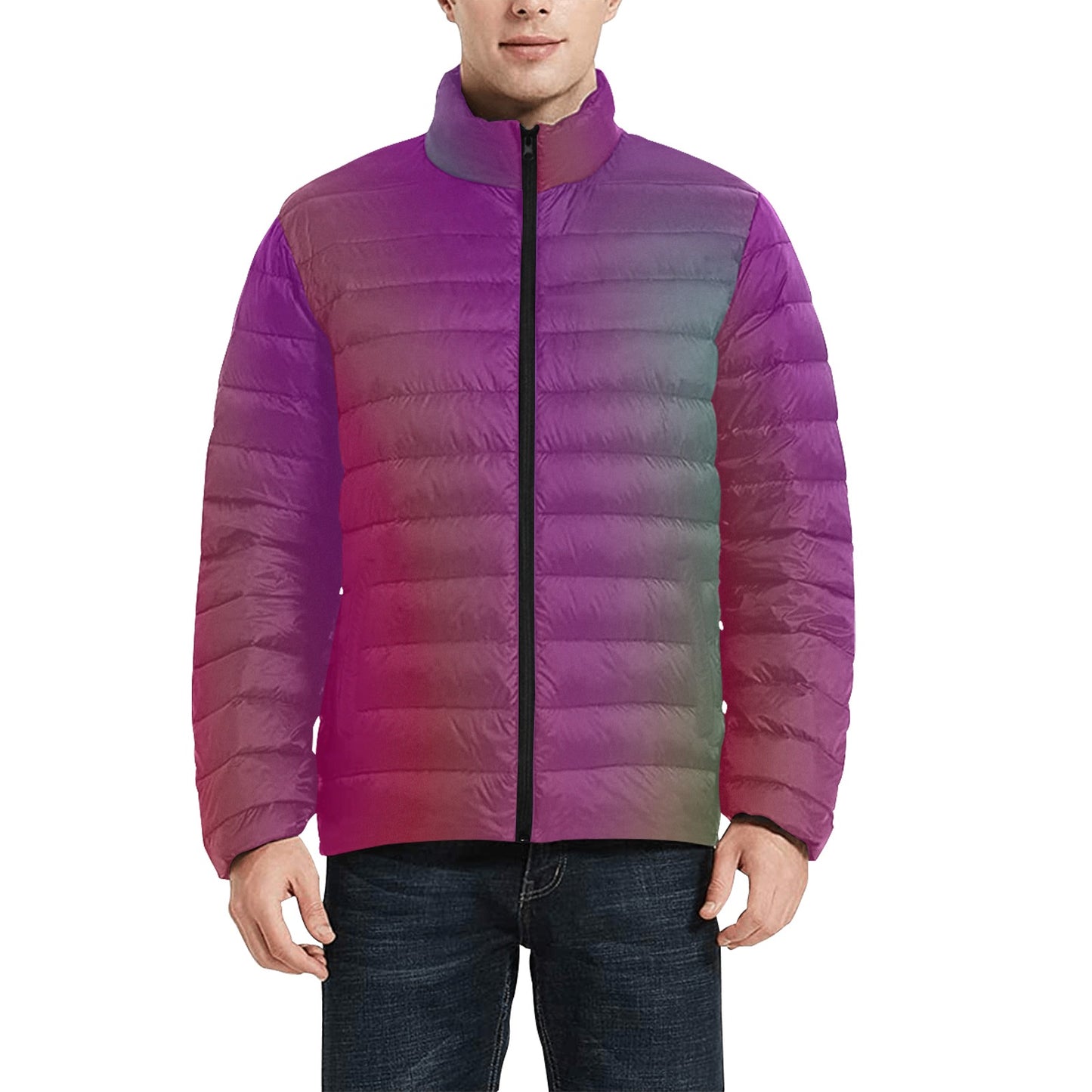 Men's Bomber Jacket Purple Fading