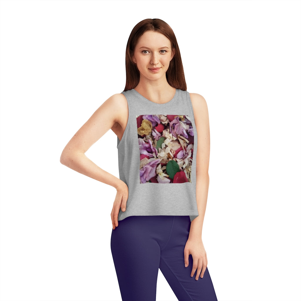 Petals Organic Cotton Women's Dancer Cropped Tank Top