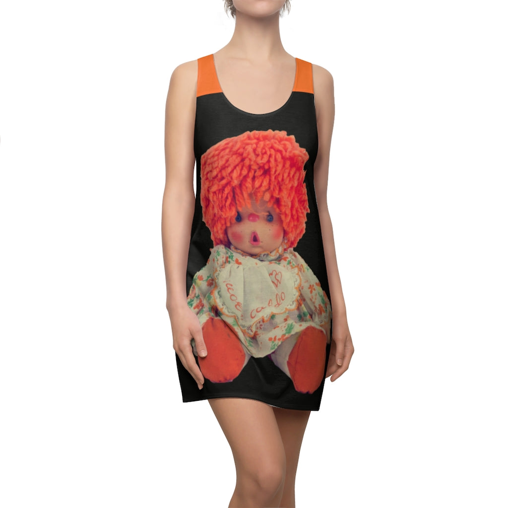 Women's Cut & Sew Racerback Dress Orange Doll