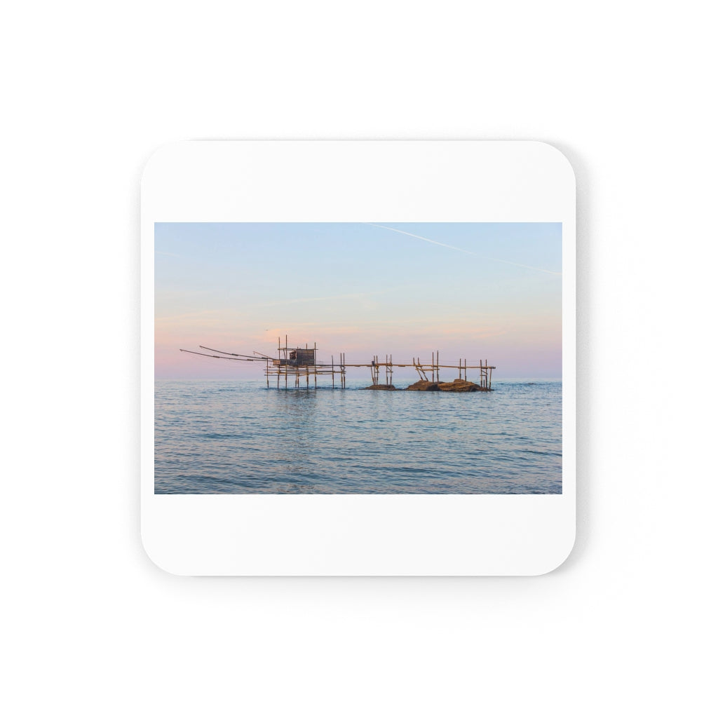 Trabocco Abruzzo Italy Cork Back Coaster