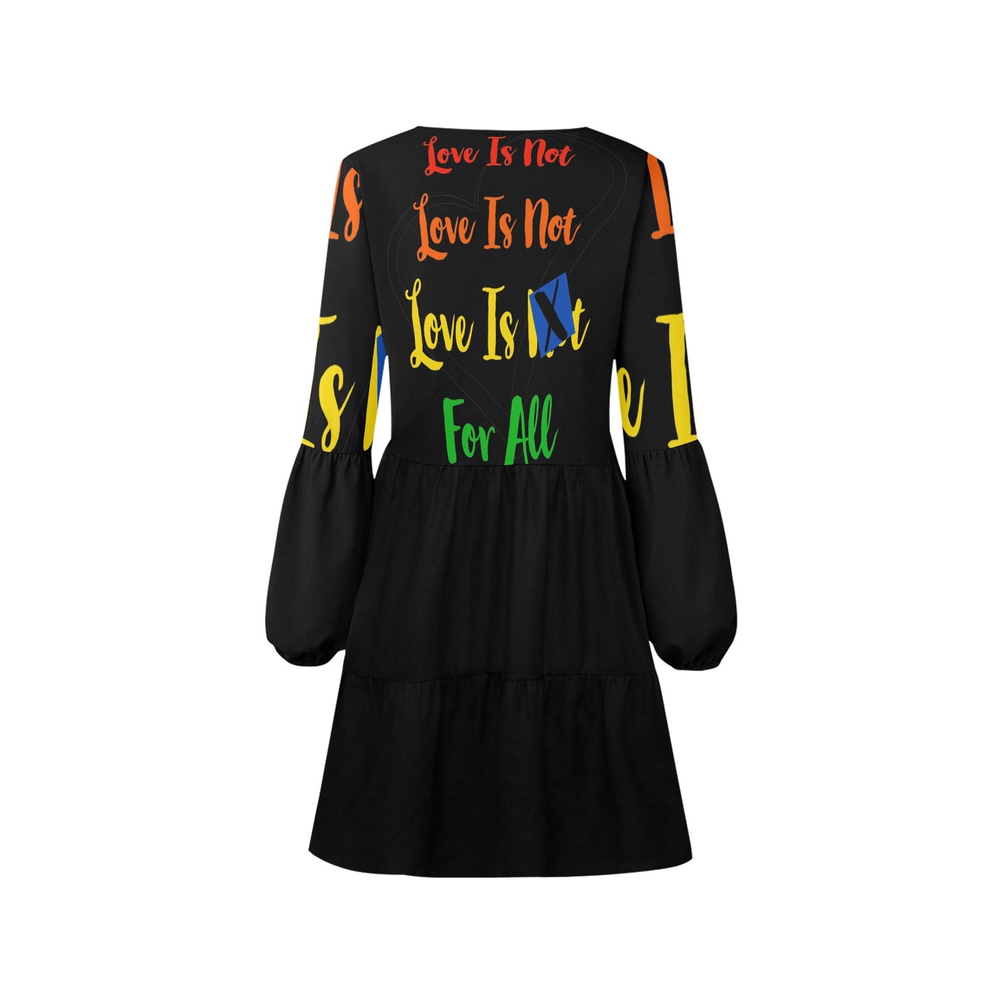 Human Rights LINFA Boho Dress Black