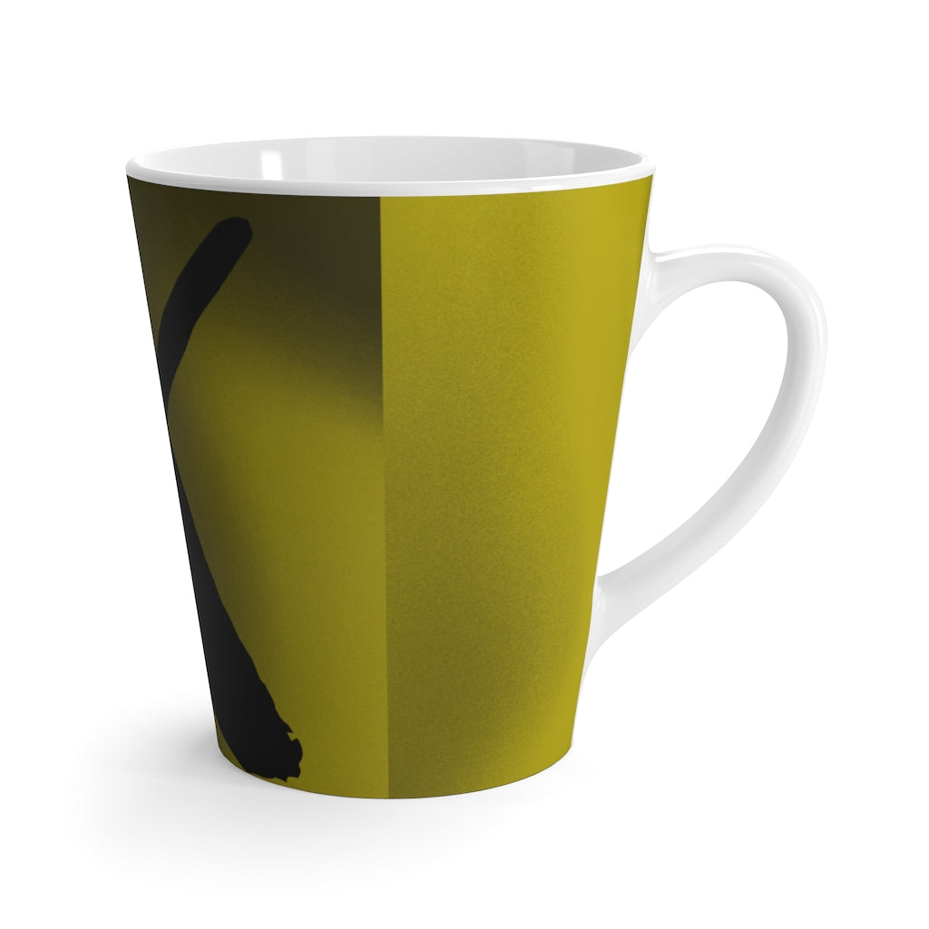 X Latte Mug Duotone Yellow/Black