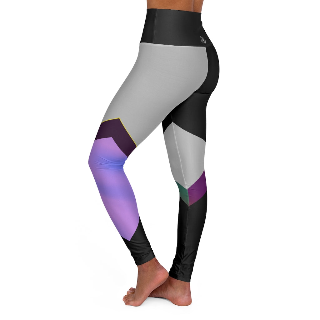 High Waisted Yoga Leggings 2 Fading/Light Grey RHU