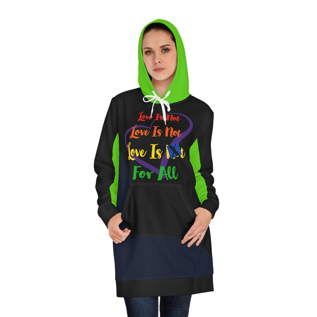 Human Rights LINFA Women's Hoodie Dress