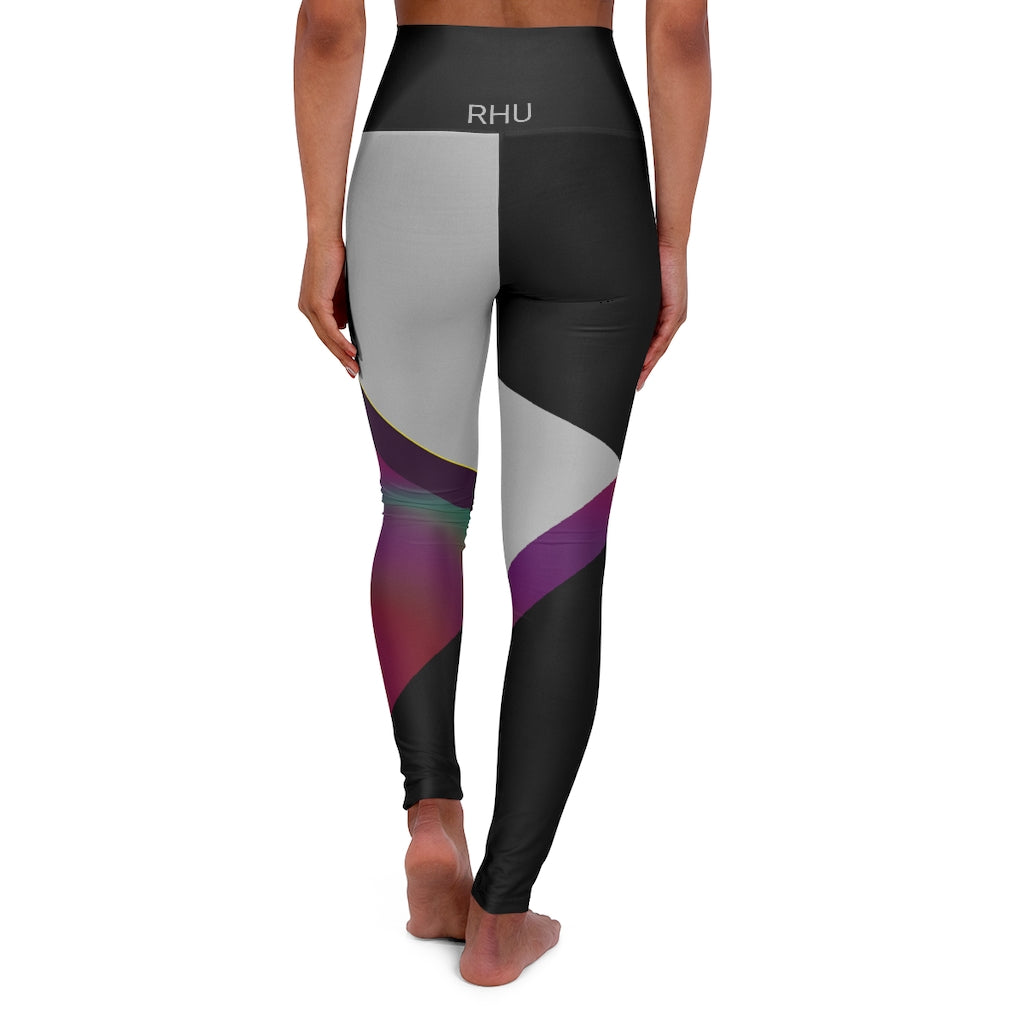 LINFA High Waisted Yoga Leggings Fading/Light Grey RHU