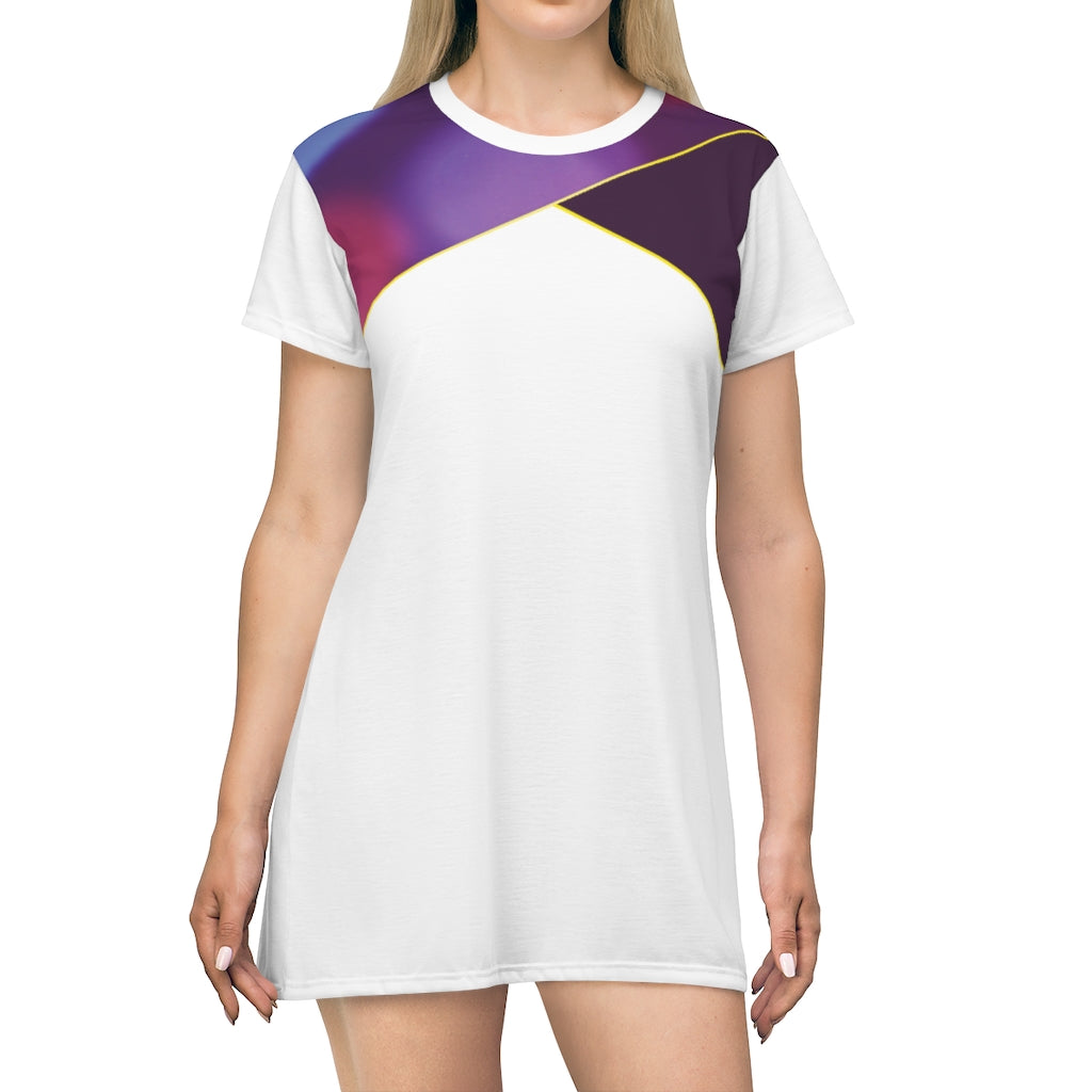 T-Shirt Dress Love 80s White