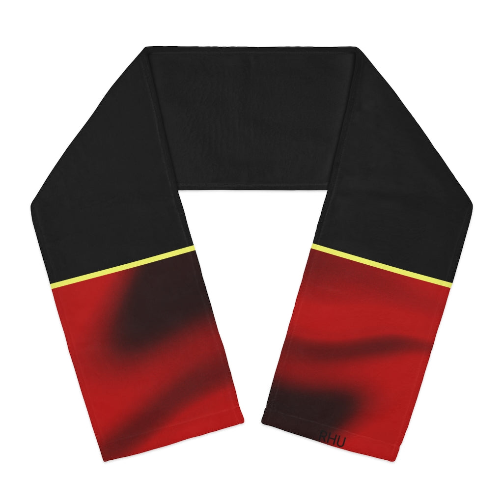 Black Red Fading Scarf