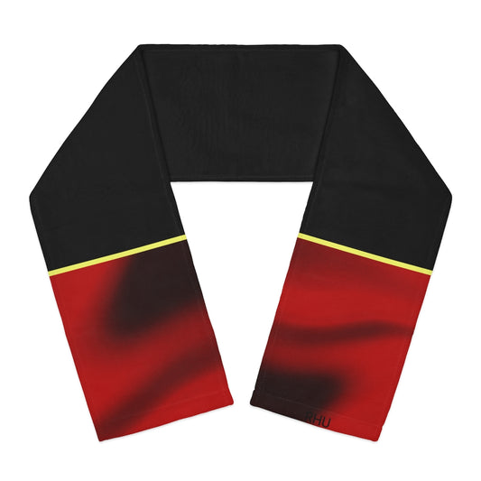 Black Red Fading Scarf