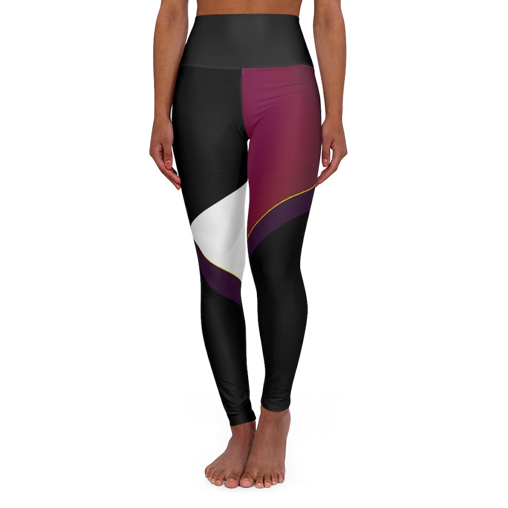 Color fading Leg Back Buddha Logo Est High Waisted Yoga Legging RHU