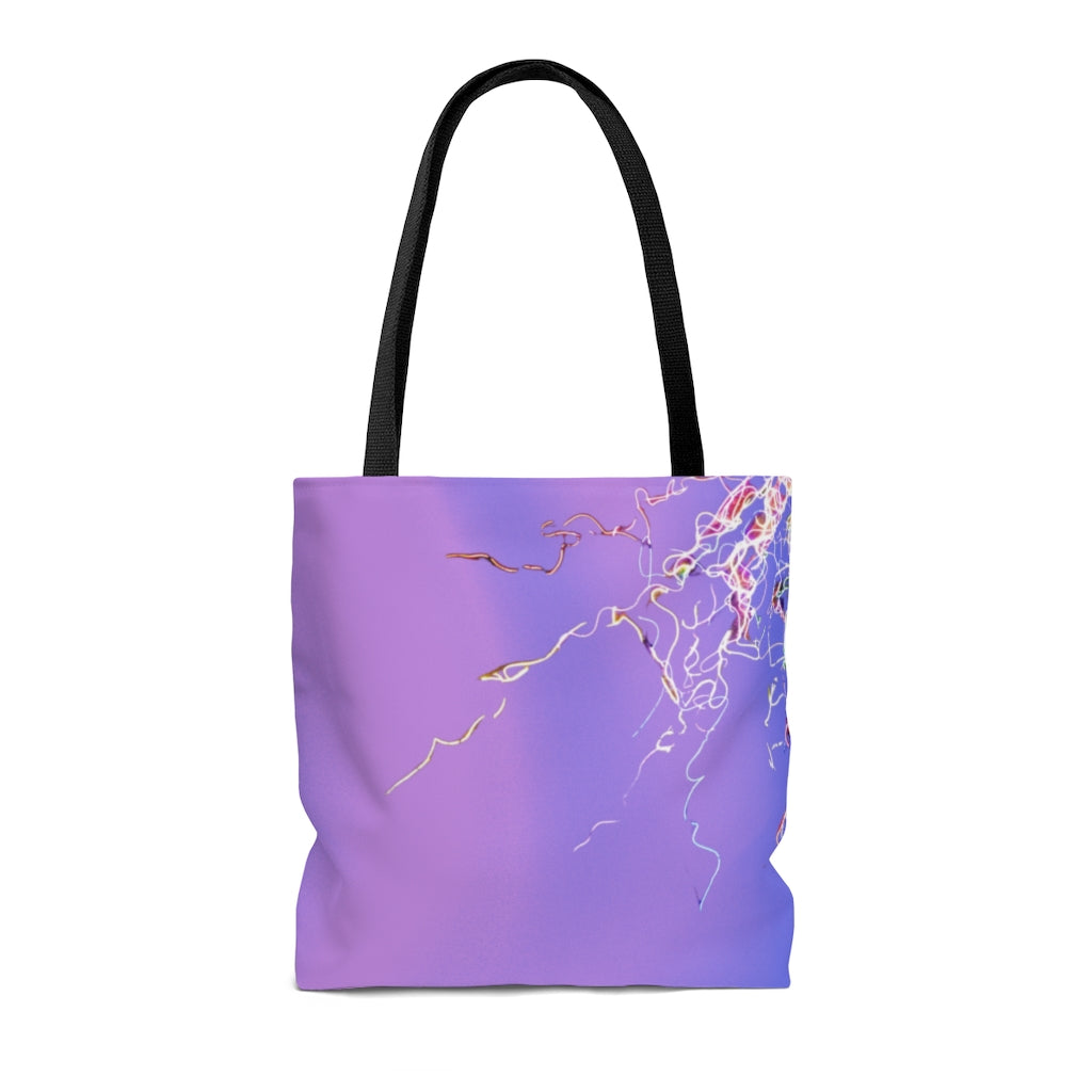 Electric Lights Tote Bag Fading Lilac