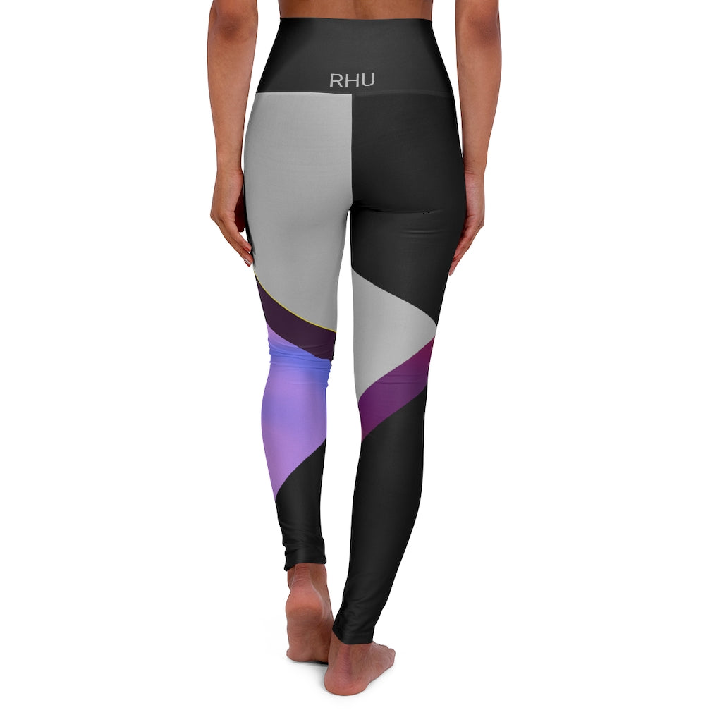 High Waisted Yoga Leggings 2 Fading/Light Grey RHU