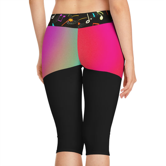 Women's Shortgings Notes/MultiColor/Black