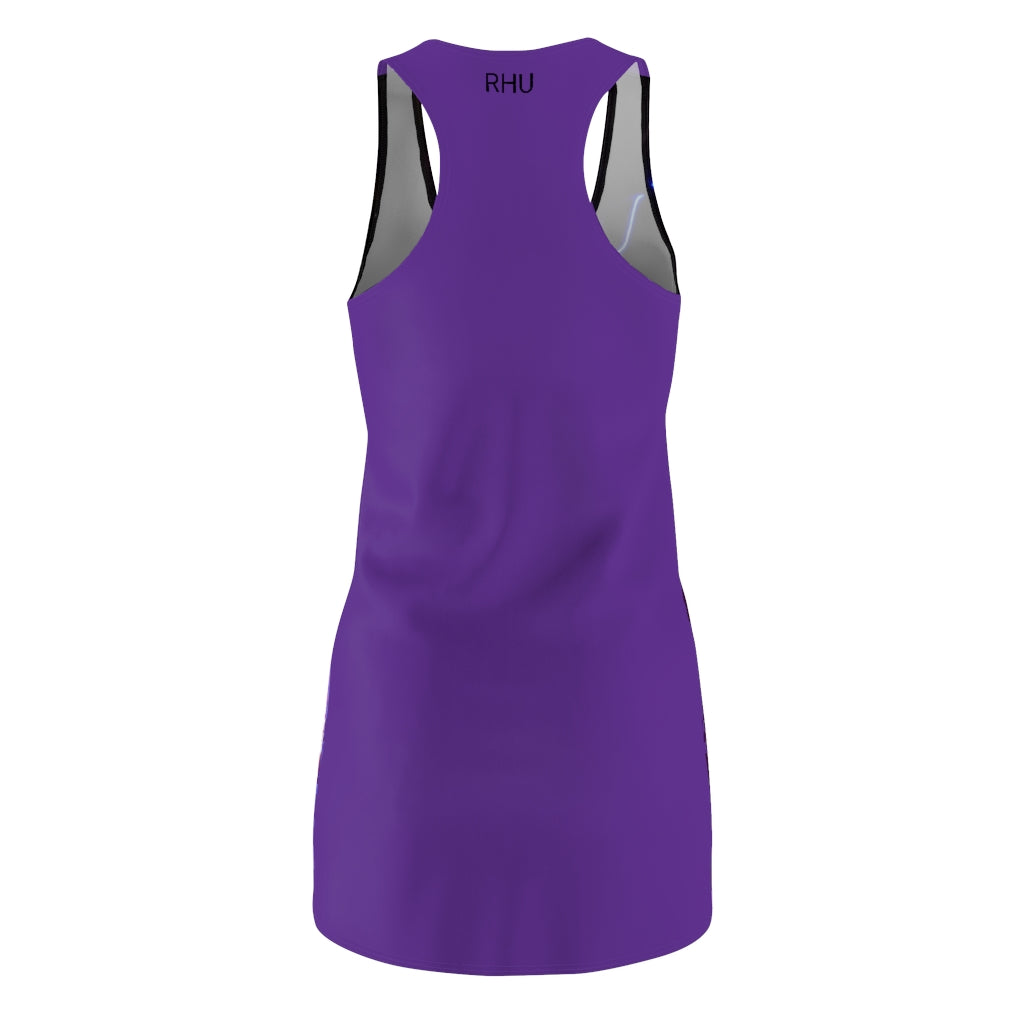 Electric Lights Women's Cut & Sew Racerback Dress Purple