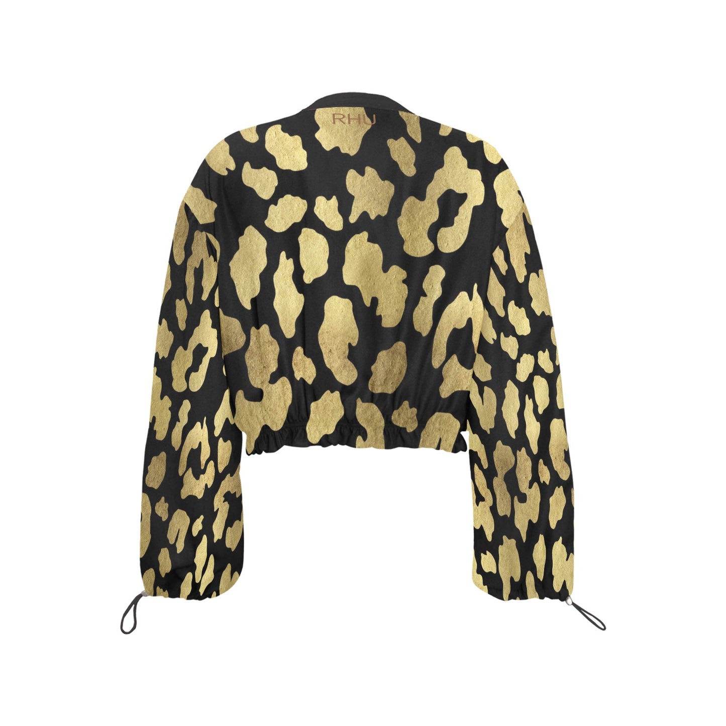 I'm Festive Leopard Chiffon Cropped Jacket