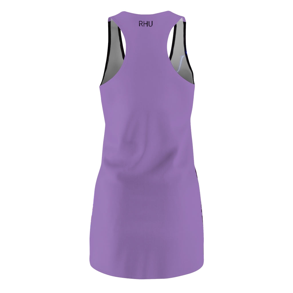 Electric Lights Women's Cut & Sew Racerback Dress Lilac Back