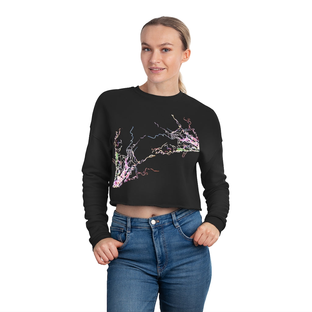 I'm Electric Women's Cropped Sweatshirt