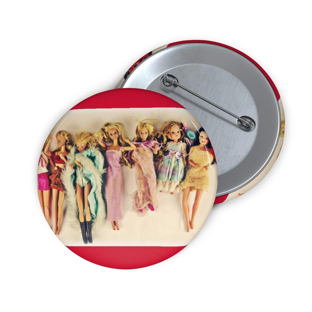 Barbie Pin Buttons