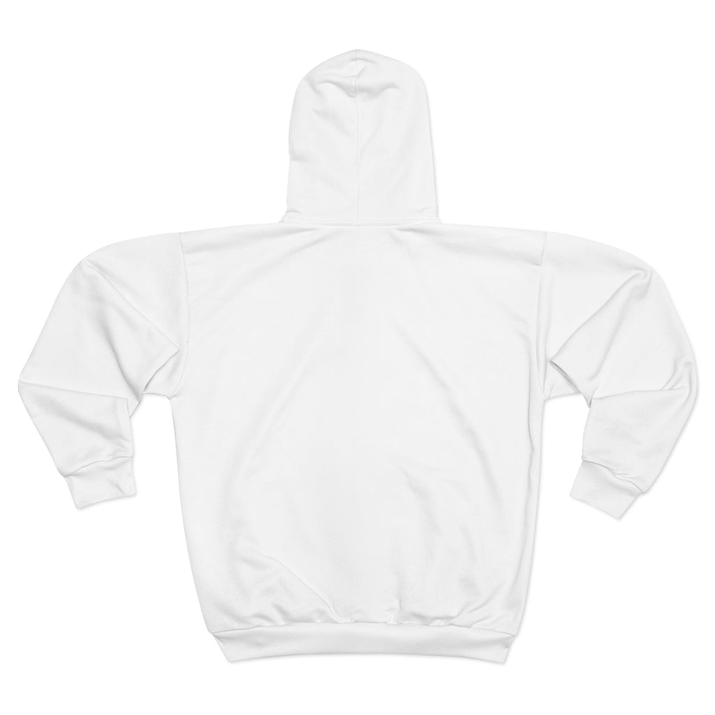 Cat Sleep Eat OP Unisex Zip Hoodie White