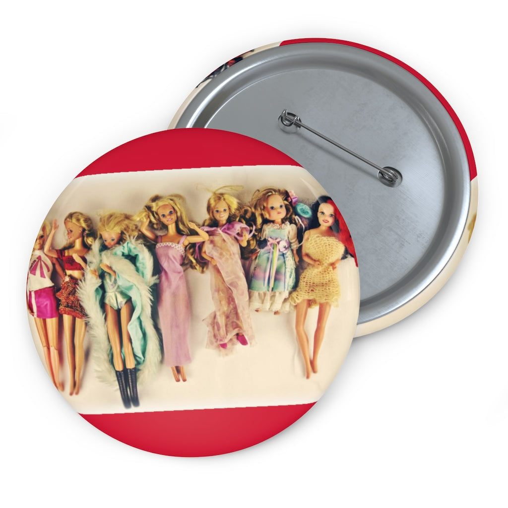 Barbie Pin Buttons