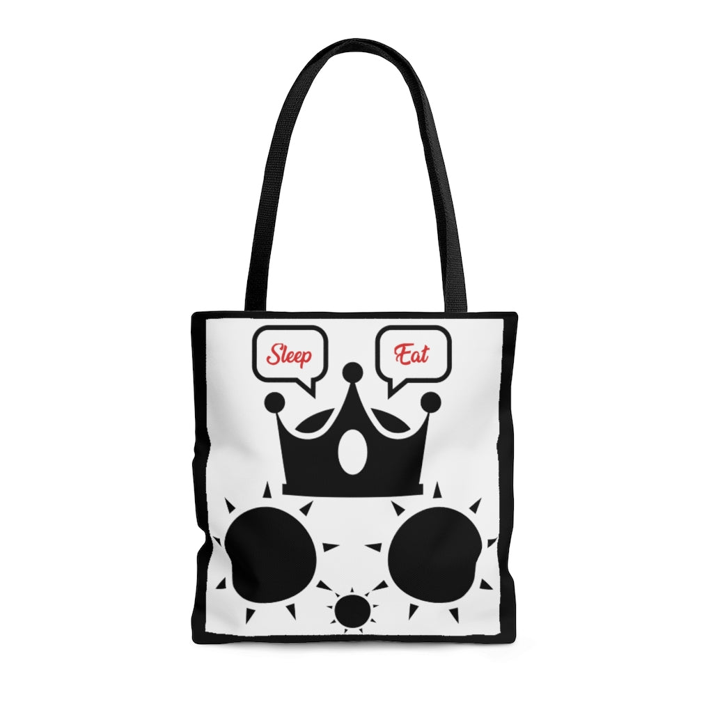 Cat Sleep Eat Tote Dark Grey